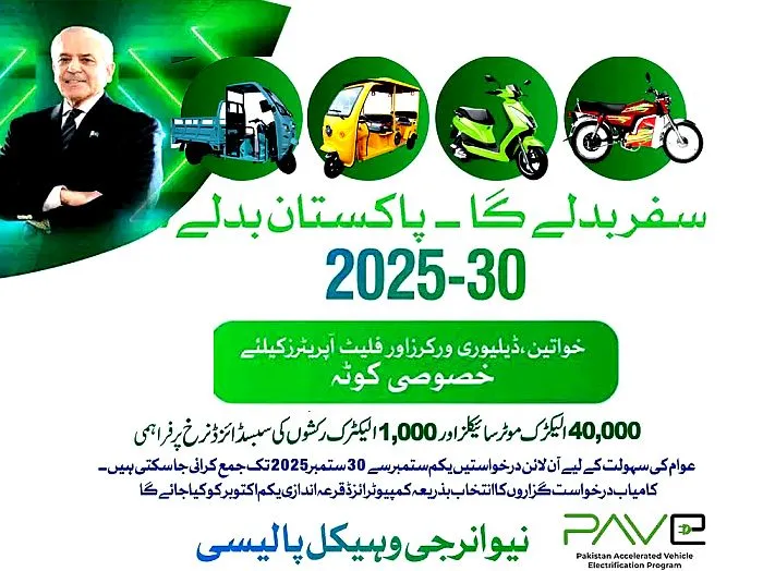 PM Vehicle Policy Electric Bike and Rikshaw Scheme New Energy 2025-30